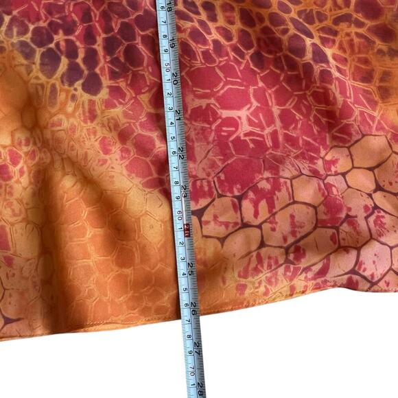 Hutton Wilkinson Women’s Reversable Handkerchief Top Orange Size 1X - Picture 8 of 9